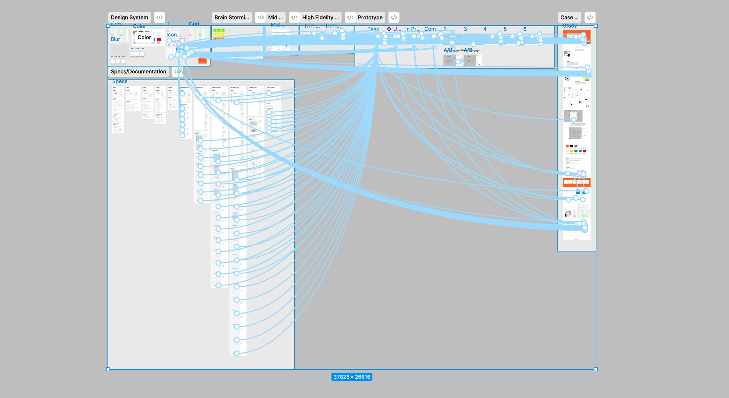 prototyping image of case study client management system