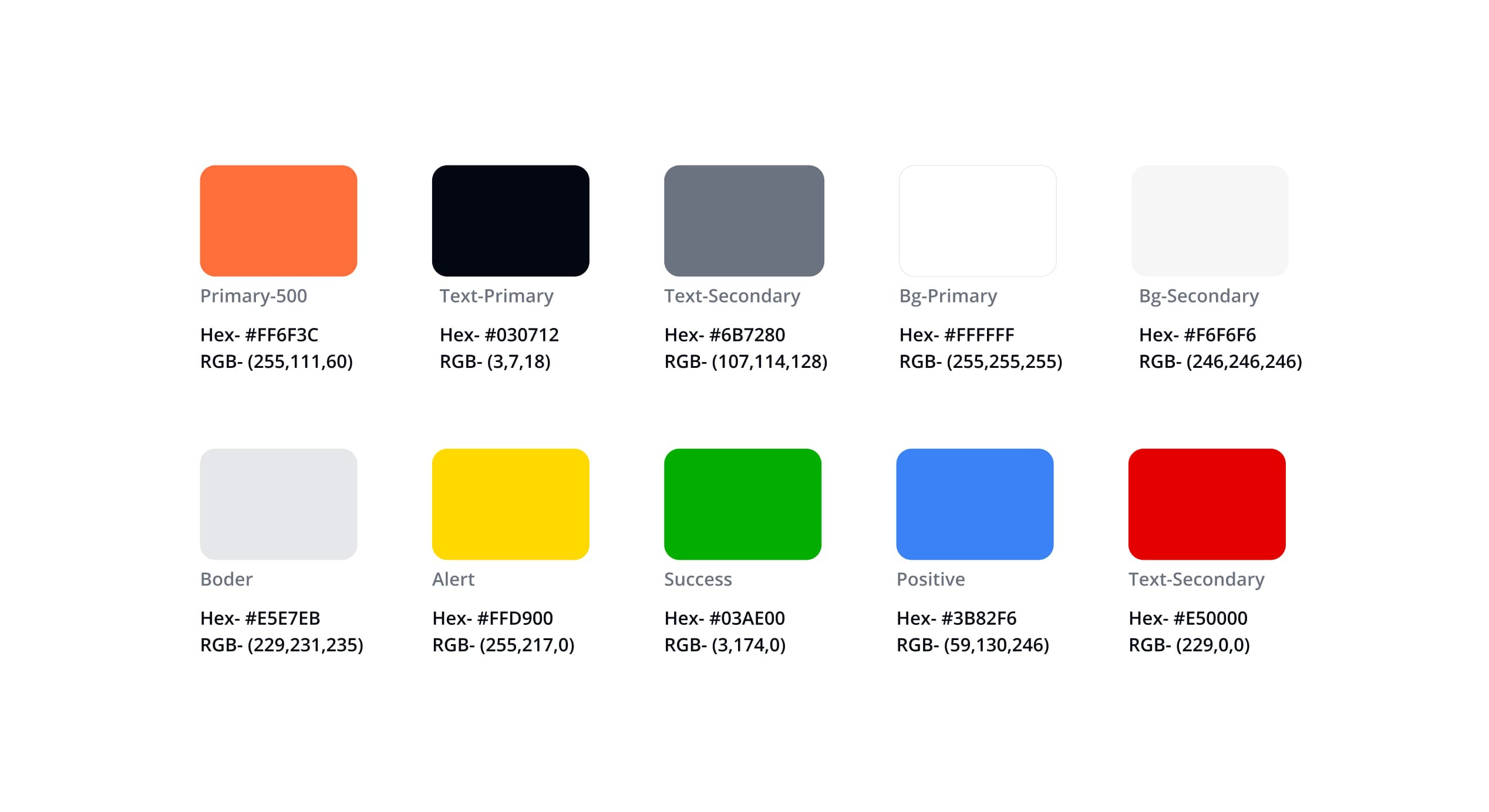 Dashboard UI color design system for client management dashboard