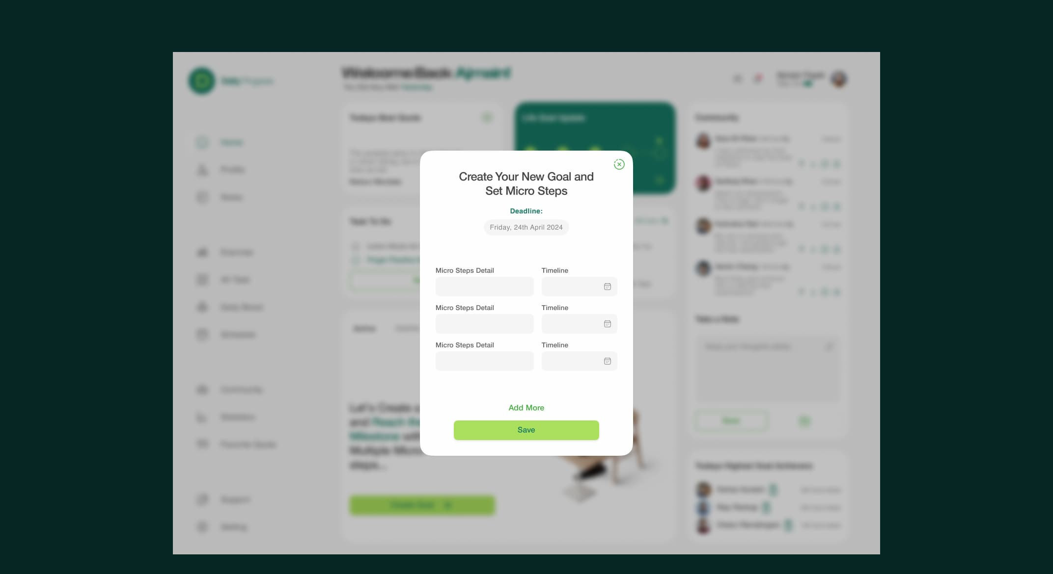 Pop up of Responsive dashboard UI showing analytics charts, user interface elements, and a clean design layout.
