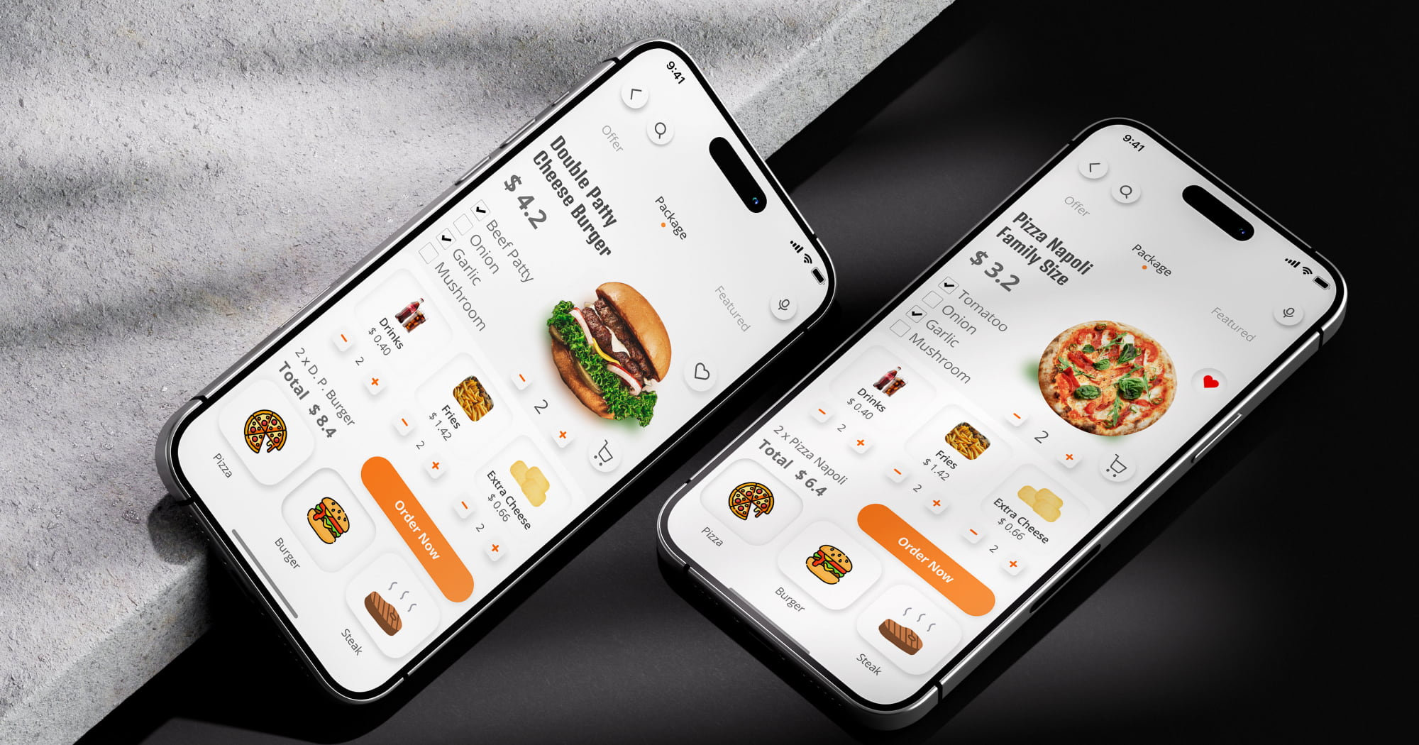 Mobile app UI showing a clean dashboard screen with icons and navigation bar.